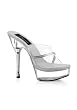 5.5 Inch Clear Stiletto Heel Women'S Size Shoe With Rhinestone Band