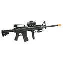 Heavy M4 M16 Replica Airsoft Gun Double Eagle M83 A2 Full Automatic Electric Rifle w/ LASER LIGHT