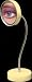 Magic Focus Big Eyes Standing Vanity Gooseneck 5X Mirror in Bone