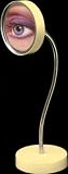 Magic Focus Big Eyes Standing Vanity Gooseneck 5X Mirror in Bone