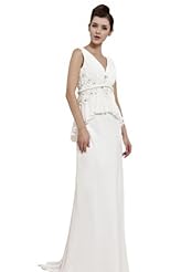 Plus Size Chiffon/Taffeta/Tulle Floor Length Beaded Crystal Lace Crystals Applique Evening Dress 