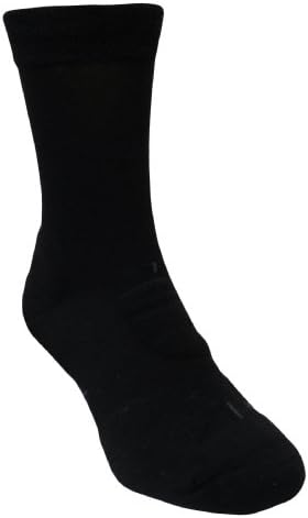 LifeSocks BasePlus Women's Merino Socks with Seacell Active, Black, Medium