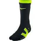 Nike Vapor Elite Football Crew (Large, BLACK/VOLT//VOLT)