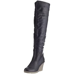 Buffalo Girl 237813 SYN GRAIN PU 112711, Damen Stiefel, Schwarz (BLACK 01), EU 37