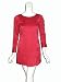 BOULEE Charlene Pleated Dress in Red