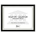 DAX Two-Tone Document/Diploma Frame, Wood, 8.5 x 11 Inches, Black with Gold Leaf Trim (N17981BT)