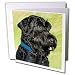 Dogs Black Russian Terrier - Black Russian Terrier - Greeting Cards-12 Greeting Cards with envelopes
