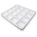 TrippNT 50060 White Polystyrene Plastic Big Drawer Organizer, 16 Compartments, 19" Width x 2.4" Height x 17.5" Depth