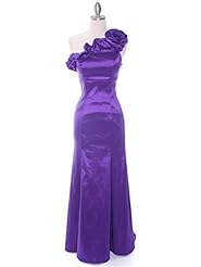 Taffeta Natural   Waistline Lace Mermaid One Shoulder Floor Length Bridesmaid Dress 