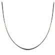 Sterling Silver 2mm Italian Round Omega Chain Necklace, 18