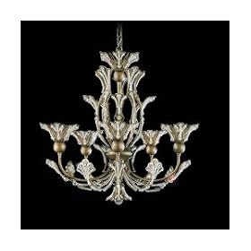 Schonbek 7862-23A Etruscan Gold Swarovski Rivendell Crystal Five Light Up Lighting...