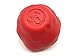 Spotnik by SodaPup - Utra-Durable Natural Rubber Asteroid - Crazy Bounce Ball - Solid Durable Rubber Chew Toy - Made in USA - for The Most Aggressive Chewers - Red - Large