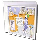 Londons Times Funny Society Cartoons - A Fool For A Lawyer - Greeting Cards-6 Greeting Cards with envelopes