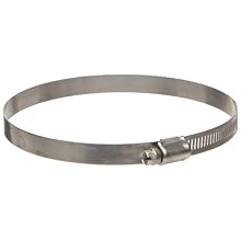 Murray CHX Series Stainless Steel Worm Gear Hose Clamp, 4-9/16" Clamp ID, 5-1/2" Clamp OD, 1/2" Band Width, Pack Of 1
