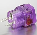 NEW! HIGH QUALITY AC POWER TRAVEL ADAPTER PLUG For use in FRANCE GERMANY CZECH REPUBLIC BELGIUM POLAND and more / WITH DUAL PLUG-IN PORTS! (WORKS AS TWO-ADAPTERS-IN-ONE!) / GROUNDED / See Product Description for compatible countries