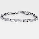 Ladies Diamond Tennis Bracelet in 14k White Gold
