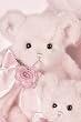 Blush Bearington 18" Traditional Pink Teddy Bear with Rose and Pink Bow Mother's Day Stuffed Animal Girl Baby Shower Baby Gift By Bearington Collection