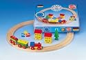 Heros Wooden Toy Train Set Super Circle "My First Train Set"