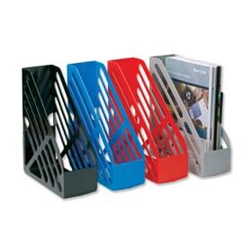 5 Star Magazine Rack File Foolscap Red