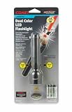COASTX 6 Chip Dual Color Flashlight, 128 Lumens, Black Body,3 x AAA