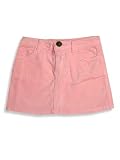 Ave.blu - Girls Corduroy Mini Skirt, Pink, Stretch Fabric