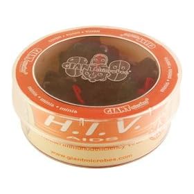 Giant Microbes HIV (Human Immunodeficiency Virus) Petri Dish