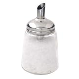 Faringdon Sugar pourer glass and chrome 17cm