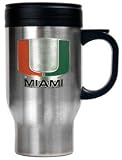 Miami Hurricanes Stainless Steel Travel Mug