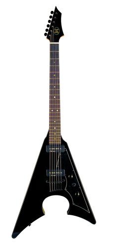 AXL Mayhem Jacknife Electric Guitar, Black