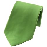 New Mens Solid Tree Green Necktie Neck Tie