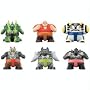 Ben 10 Sumo Slammer Battle Set 3: Benwolf, Cannonbolt, Wildvine, Max, Dr. Animo, SixSix
