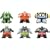 Ben 10 Sumo Slammer Battle Set 3: Benwolf, Cannonbolt, Wildvine, Max, Dr. Animo, SixSix