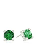 Urban Style Pendientes Plata / Verde