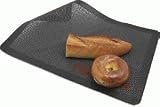 World Cuisine 41560 Perforated Non-Stick Silicone Baking Mat, 24.5 x 16.37 Black