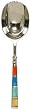 Decorative Ice Scoop with Colorful Dyed Bone Handle