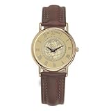 VMI - Virginia Military - Men's 18K Gold 7M Watch Brown