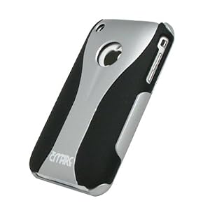 Apple iPhone 3G / 3G S Empire Ultra Cover Hard Case Protector, Silver/ Black