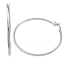 Jewelry : 14k White Gold Classic Large Round Hoop Earrings 2"