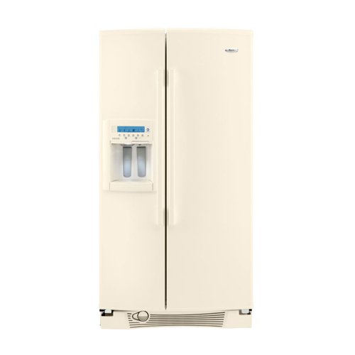 Gold GS6NHAXVT 25.6 cu. ft. Side by Side Refrigerator with 2 Adjustable SpillGuard Shelves External Ice/Water Dispenser with In-Door-Ice Dispensing System and PuR Filtration: Bisque