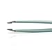 Precision Eyebrow Tweezers | Perfectly Aligned Slant Tip | Premium Quality | Remove Ingrown Hair | Splinter, Tick and Glass Removal - Mint Green
