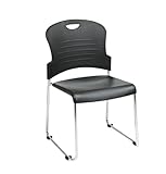 Stacking Chair with Sled Base Black/Qty 4