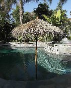 Tiki Palm Thatch Umbrella 7 Ft.