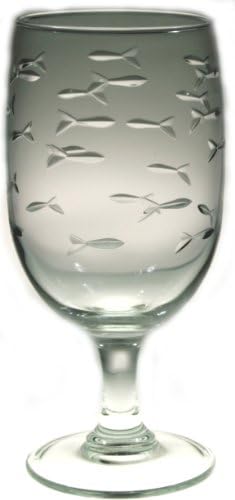 School of Fish Iced Tea Glasses 16oz Set of 4 Nautical Tropical Home Decor