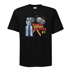 Buy Majestic Chicago Blackhawks The Cup Changes Everything T-shirt