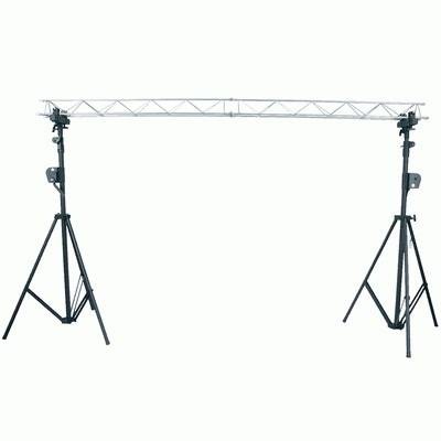 American Dj Supply Light Bridge One System Mini Triangular Steel Truss And Crank Stand System