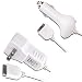 Apple iPod Touch 2G Power Pack (Car Charger & Travel Charger) (White)