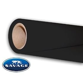 Click here to buy 107 Super Black Seamless Background Paper By Savage.