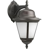 IMAGE OF Progress Lighting P5864-20STR 1-Light Compact Fluorescent Wall Lantern, Antique Bronze