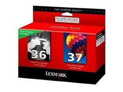 Lexmark No 36 Black & No 37 Color Combo Pack, Return Program Print Cartridges