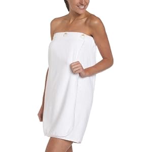 Casabella Microfiber Body Wrap, White: Kitchen  Dining